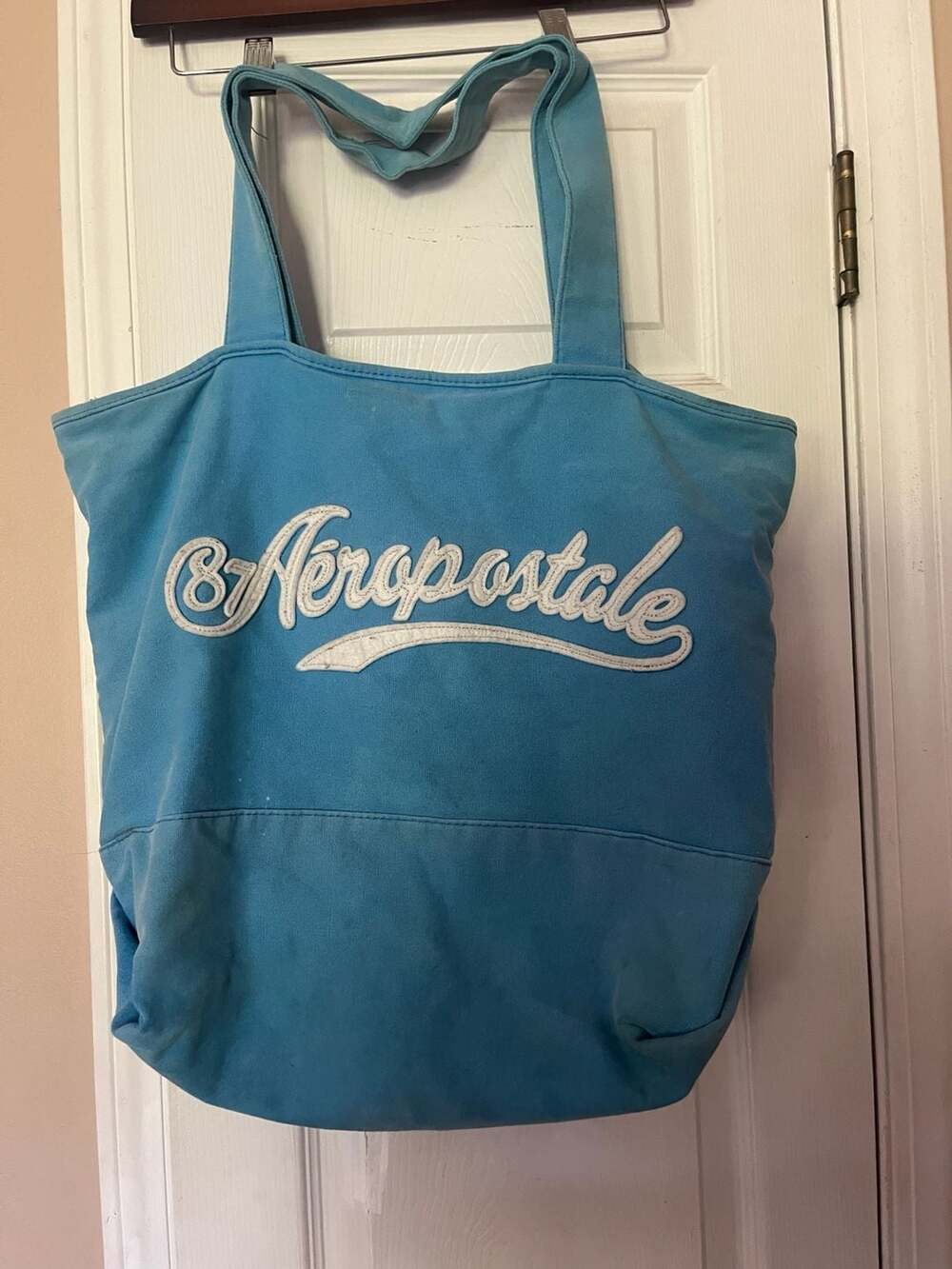 Vintage Y2K Aeropostale Large Script Logo Canvas Tote Bag